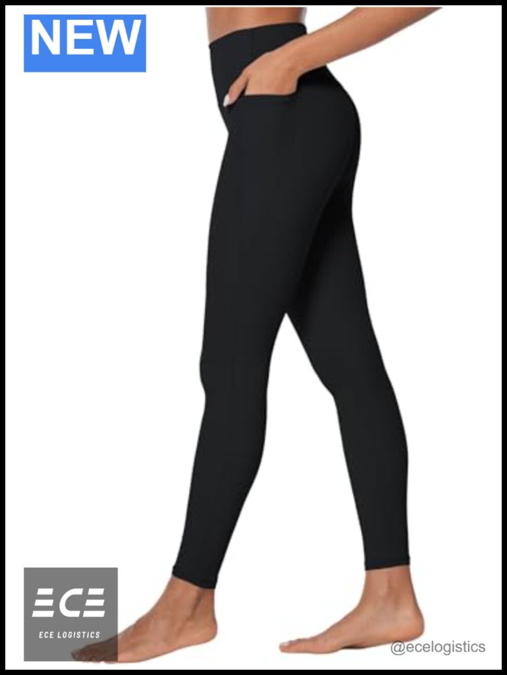 High Waisted Workout Leggings No Front Seam Tummy Control Yoga Pants